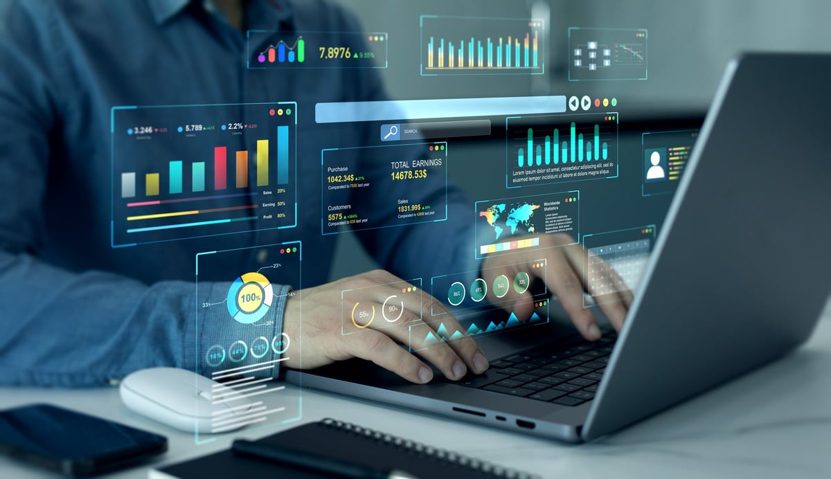 Business analytics dashboard