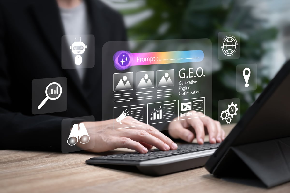 Modern responsive website design on laptop and mobile devices